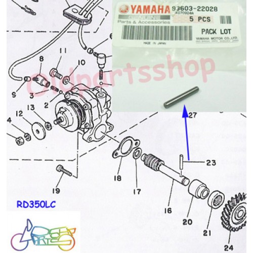 Yamaha YG1 YJ1 RD200 RD125 TZ350 R5 RD350 RD400 RD350YPVS RD350LC RZ350